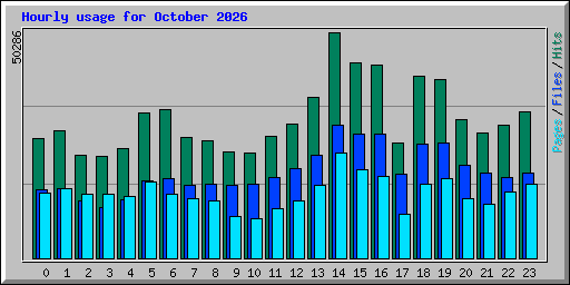 Hourly usage for October 2026